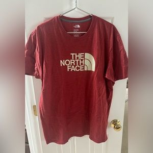 The North Face Mens XL Short Sleeve Tshirt Heathered orange/red
